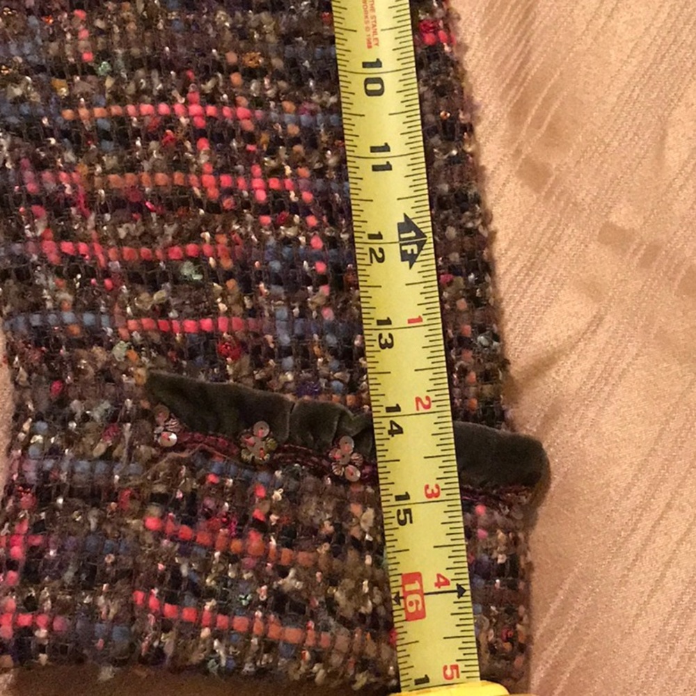 Cynthia Steffe Olive Tweed Cropped Jacket Small - Picture 8 of 8